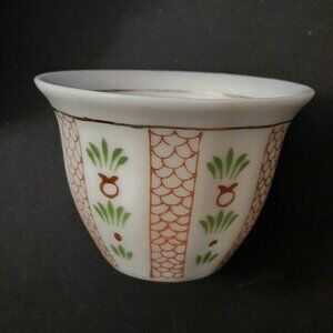 NEW!! TWO Antique Chinese Hand Painted Floral Saki Cups - Excellent Condition!!